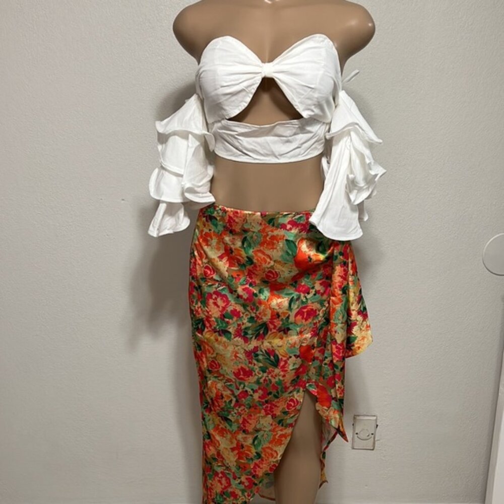 Shein Ruffle Crop Top - Picture 5 of 7